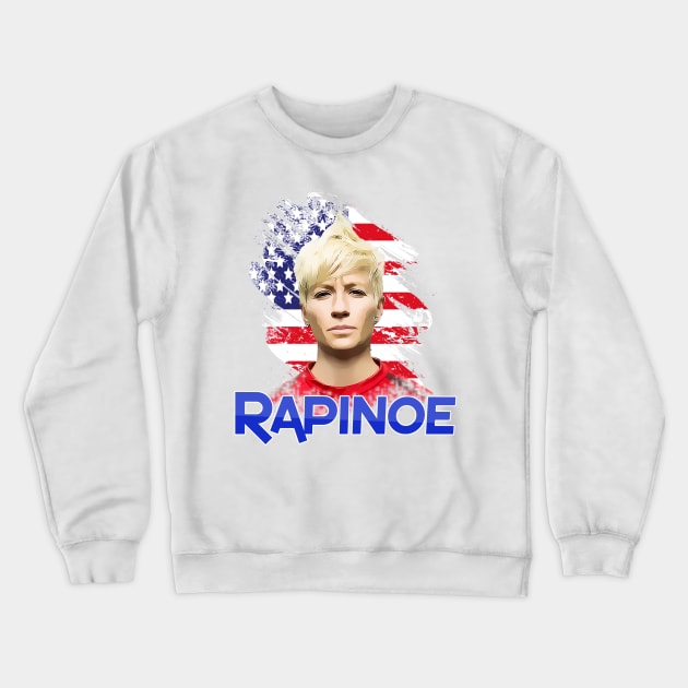 Megan Rapinoe woman soccer rules the world jersey 2019 Crewneck Sweatshirt by Javacustoms